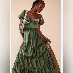 Free People Sundrenched Silky Maxi Dress